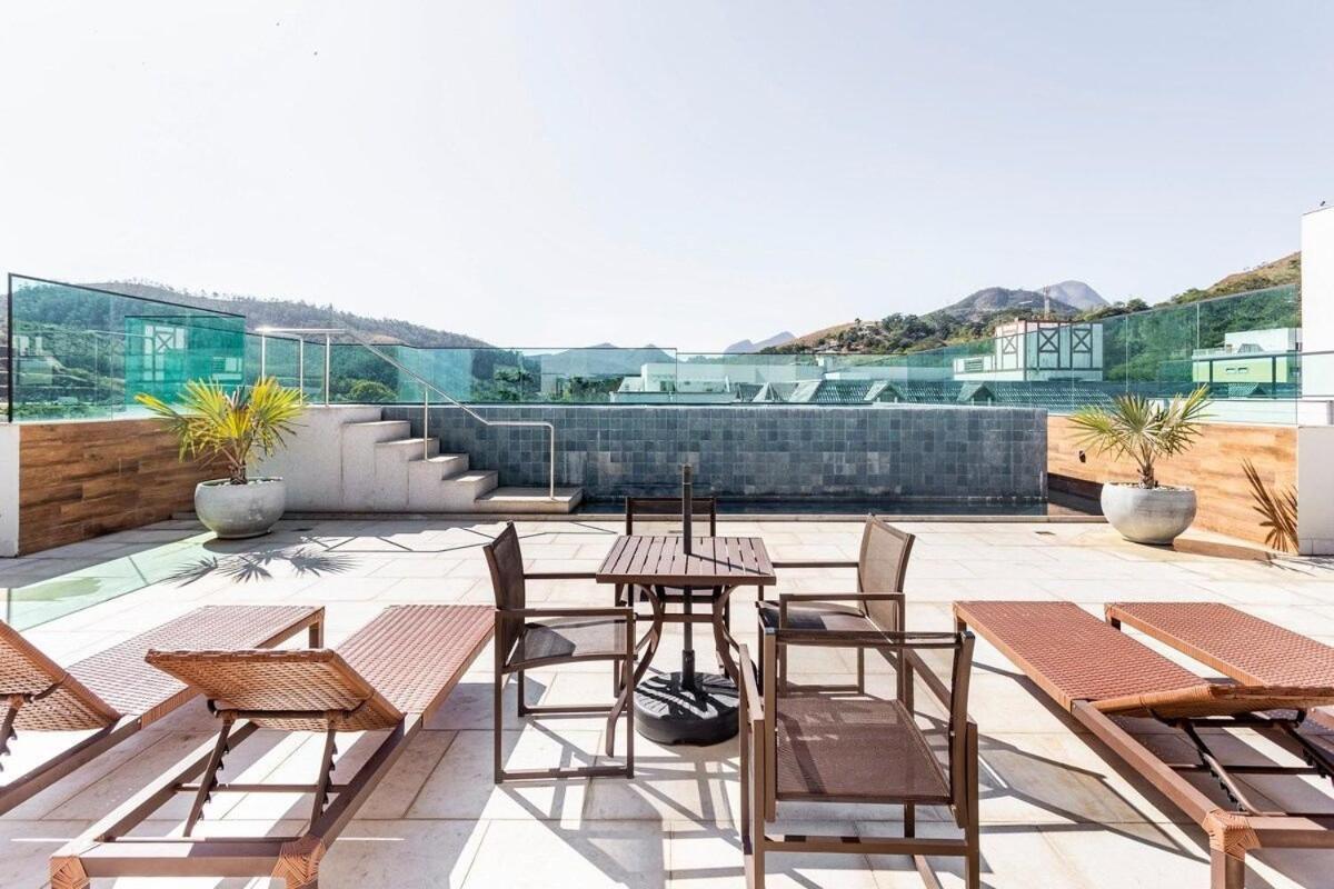 Apto Itaipava, Piscina Borda Infinita, Montanha Petrópolis Dış mekan fotoğraf